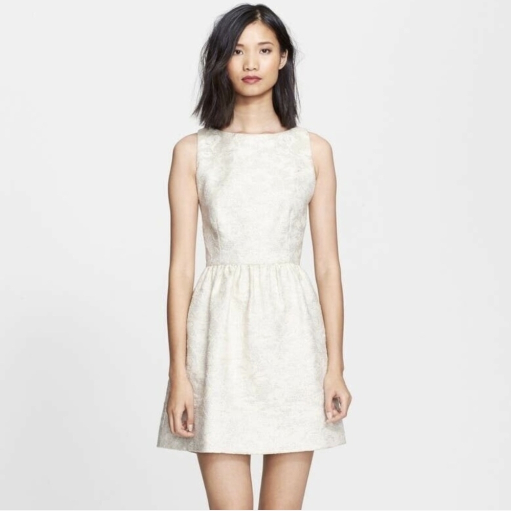 Alice + Olivia Womens Dress Lillyanne Jacquard Christmas Holiday Party Size 6